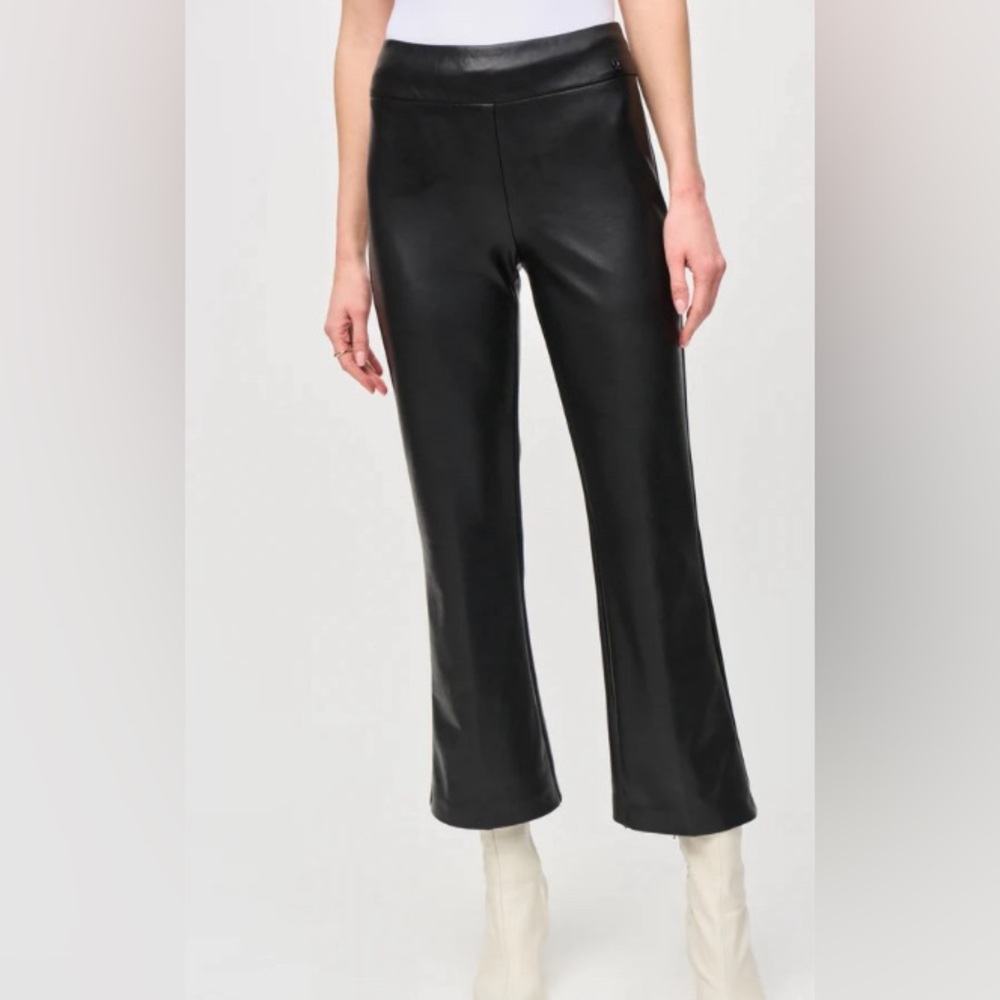 Joseph Ribkoff Faux Leather Trousers Pants Size 10